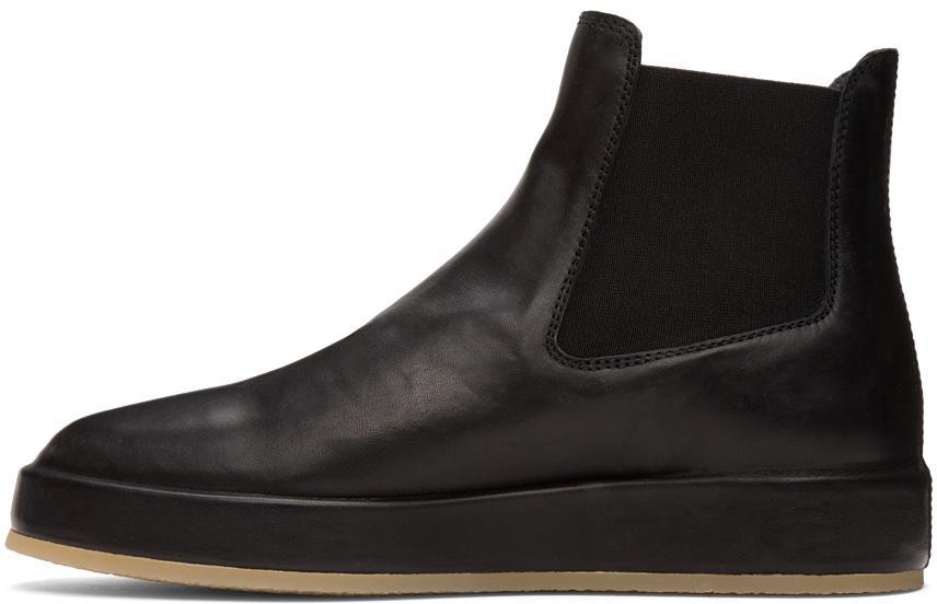 商品Fear of god|Black Leather Wrapped Chelsea Boots,价格¥6905,第5张图片详细描述