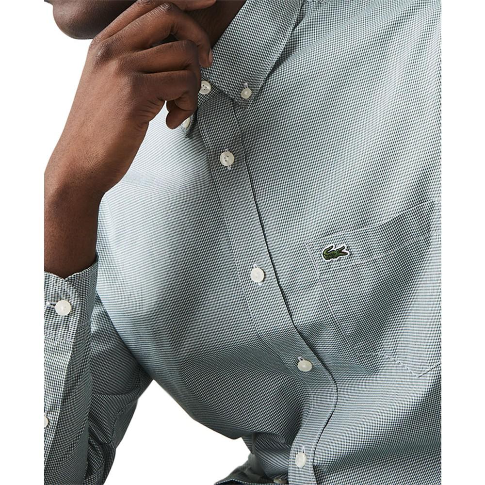Men's Gingham Poplin Shirt商品第3张图片规格展示