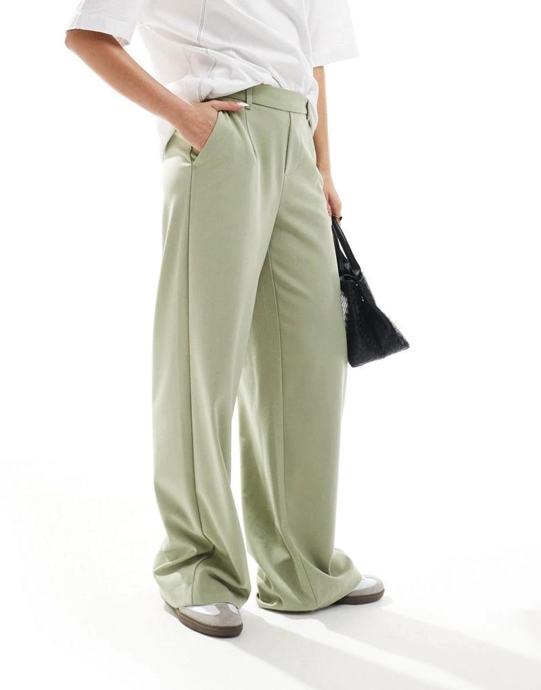 商品Object|Object wide leg trousers in tea green,价格¥285,第5张图片详细描述