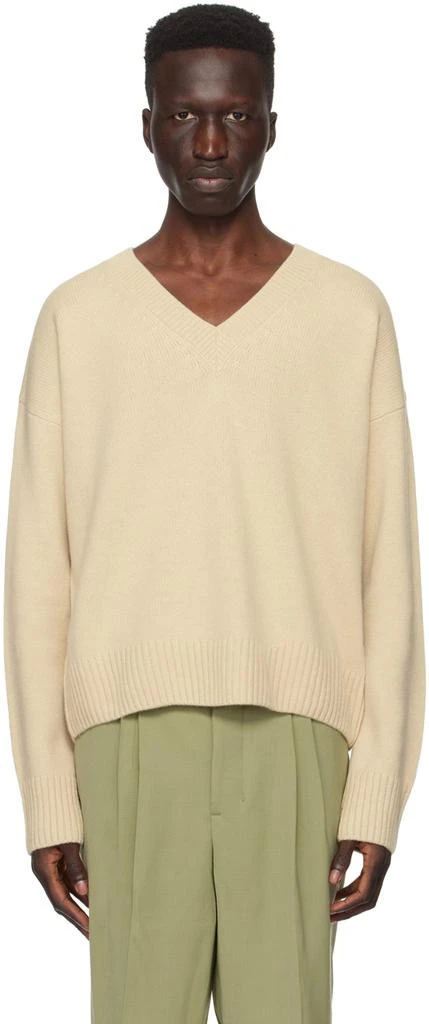 商品AMI|Beige Cropped Sweater,价格¥4720,第1张图片