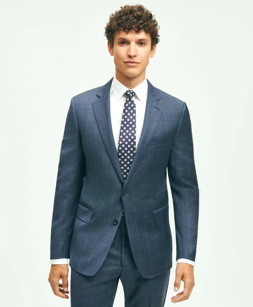 商品Brooks Brothers|Classic Fit Wool Windowpane 1818 Suit,价格¥7551,第3张图片详细描述