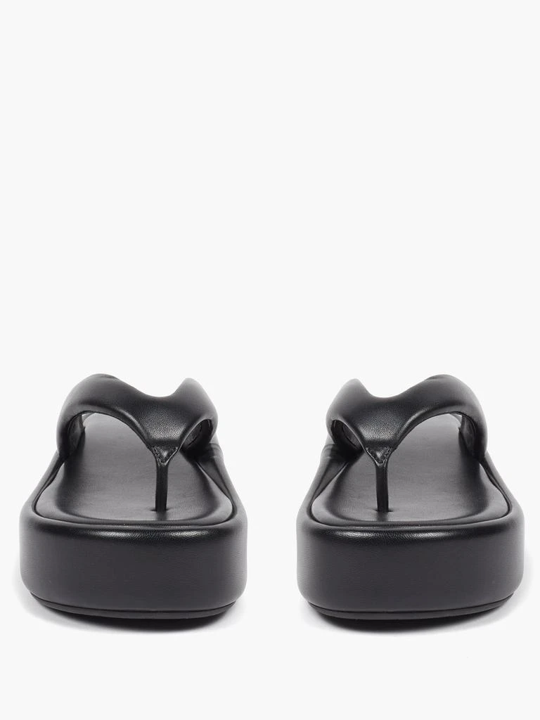 商品Balenciaga|Rise padded-leather flatform flip flops,价格¥3290,第5张图片详细描述