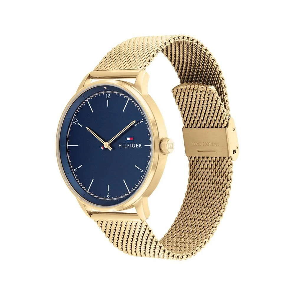 商品Tommy Hilfiger|Men's Gold-Tone Mesh Bracelet Watch, 43mm,价格¥463,第3张图片详细描述