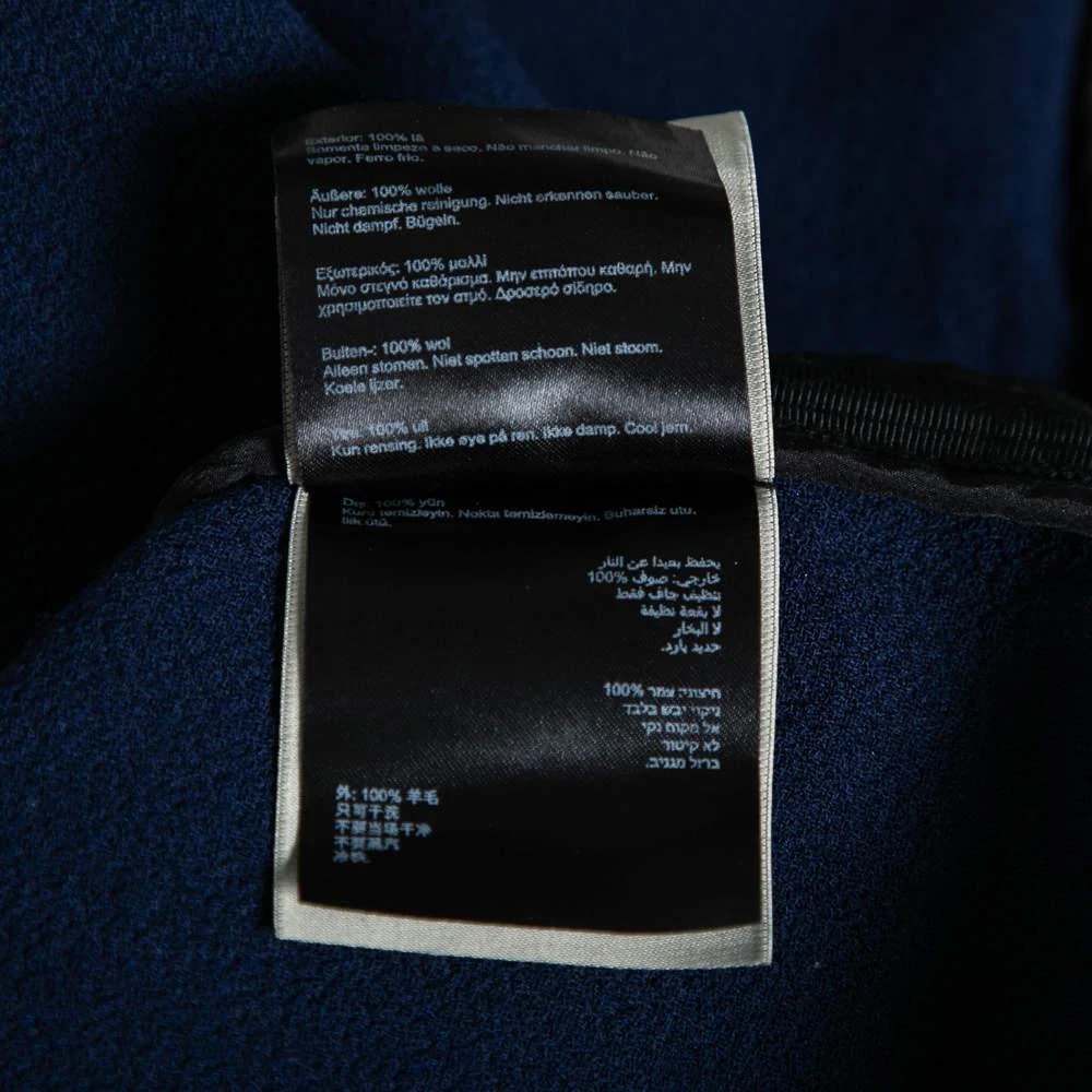 Roland Mouret Navy Blue Wool Crepe Pencil Skirt M 商品