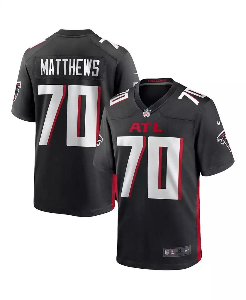 商品NIKE|Men's Jake Matthews Black Atlanta Falcons Game Jersey,价格¥775,第1张图片