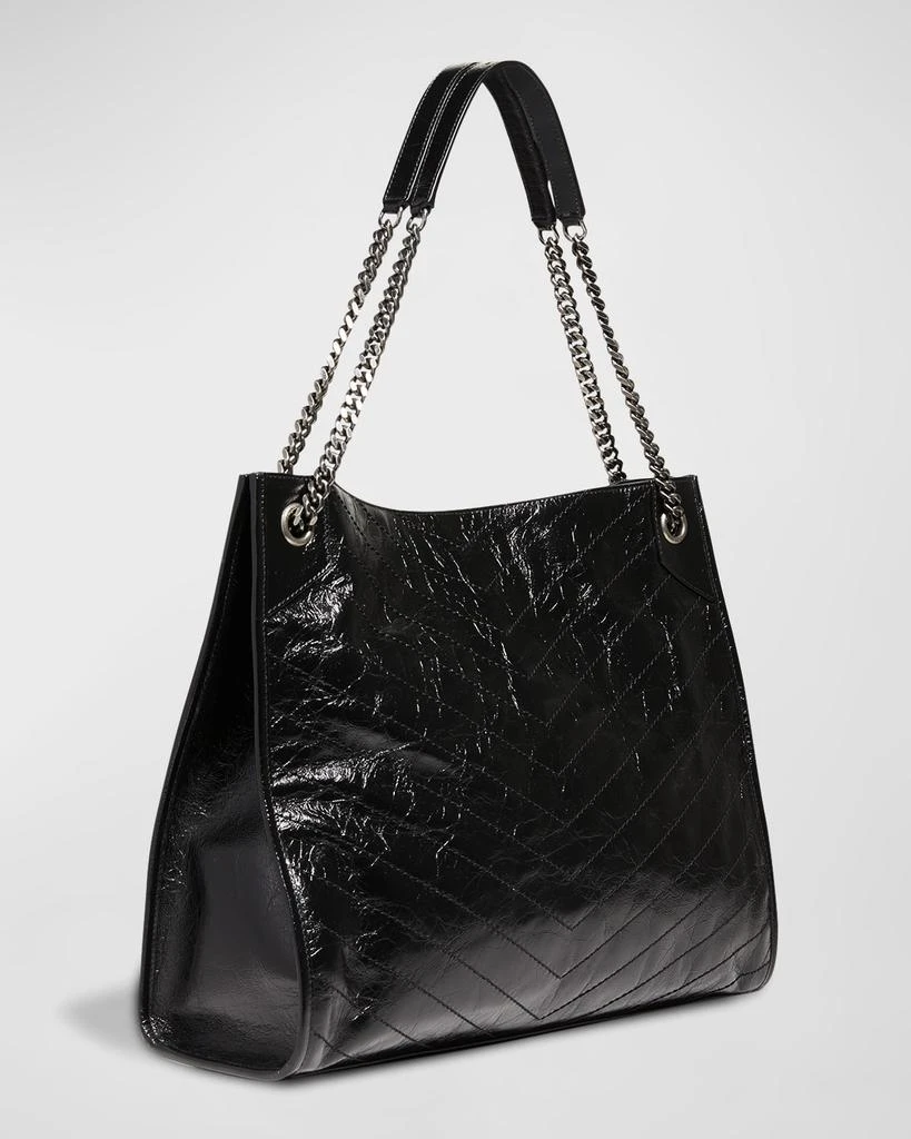 商品Yves Saint Laurent|Niki Large YSL Shopper Tote Bag in Crinkled Leather,价格¥20329,第3张图片详细描述