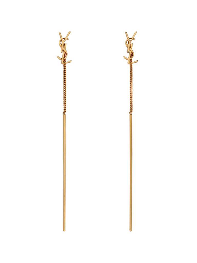 商品Yves Saint Laurent|Opyum ysl short threader earrings,价格¥1718,第1张图片