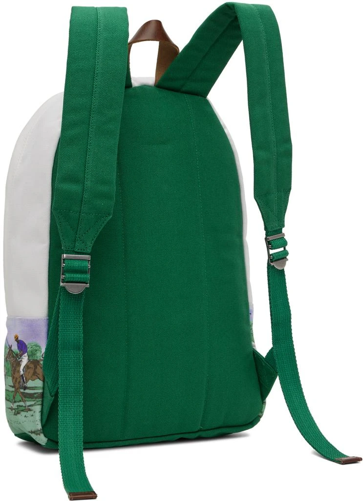 商品Ralph Lauren|White Equestrian-Print Backpack,价格¥1149,第3张图片详细描述