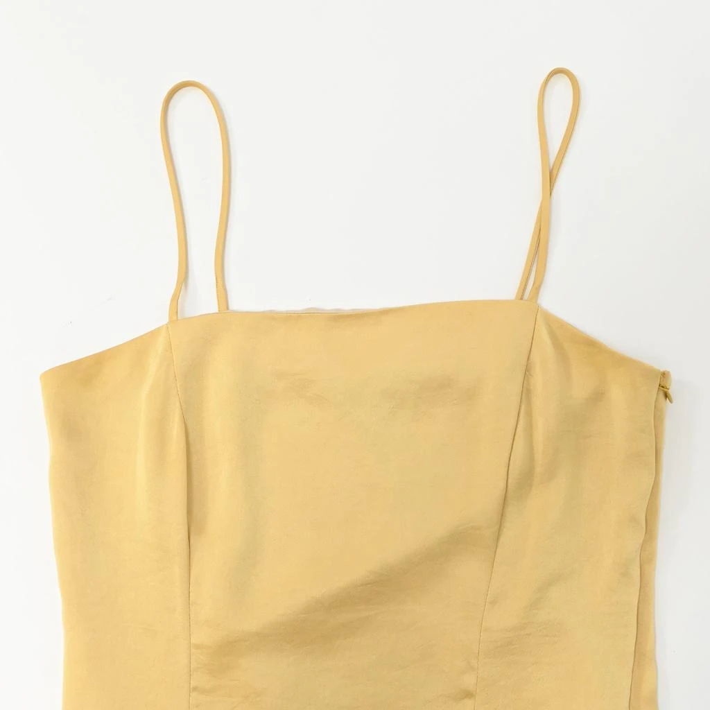 商品[二手商品] Theory|Cami Midi Dress in Yellow Crushed Satin,价格¥1694,第5张图片详细描述