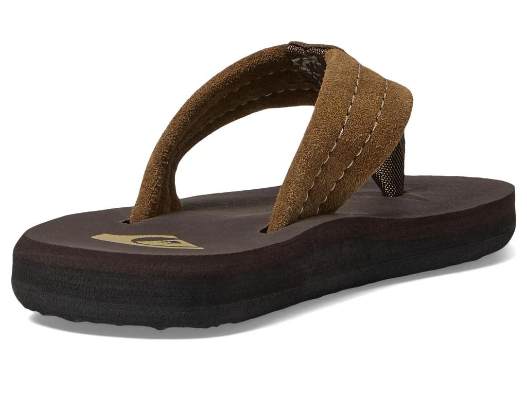 商品Quiksilver|Quiksilver Kids Carver Suede Core Flip Flops (Toddler/Little Kid/Big Kid),价格¥146,第5张图片详细描述