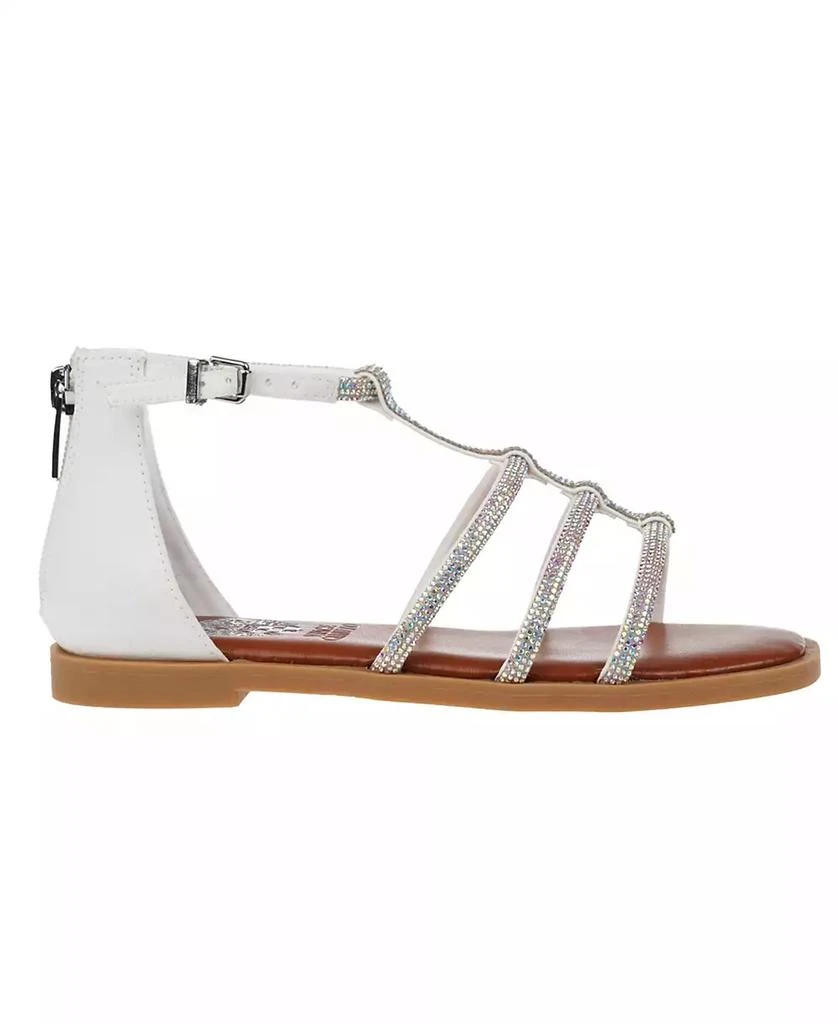 商品Vince Camuto|Big Girl's Fashion Sandal with Micro Stone Strappy Upper Glass stones/Polyester Sandals,价格¥297,第2张图片详细描述