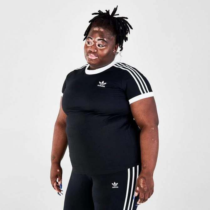 商品Adidas|Women's adidas Originals Adicolor Classics 3-Stripes T-Shirt (Plus Size),价格¥150,第3张图片详细描述