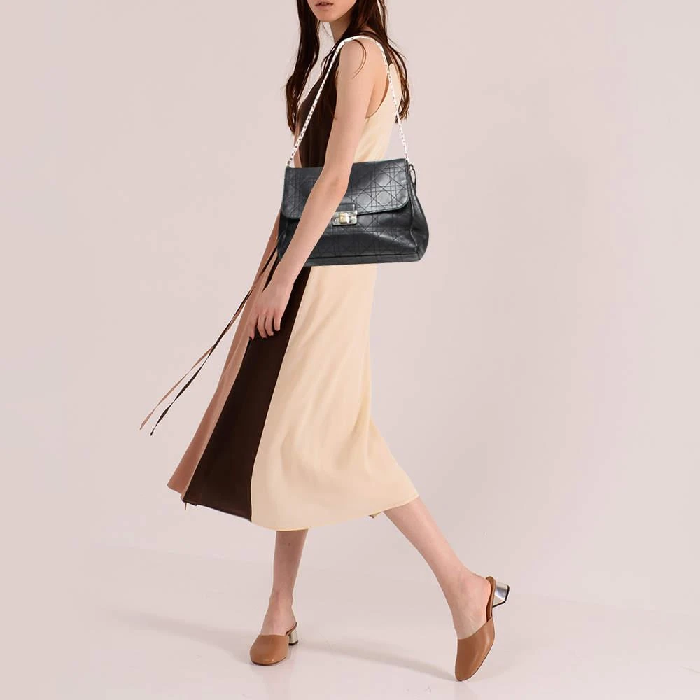 商品[二手商品] Dior|Dior Black Cannage Leather Large Diorling Shoulder Bag,价格¥5677,第2张图片详细描述