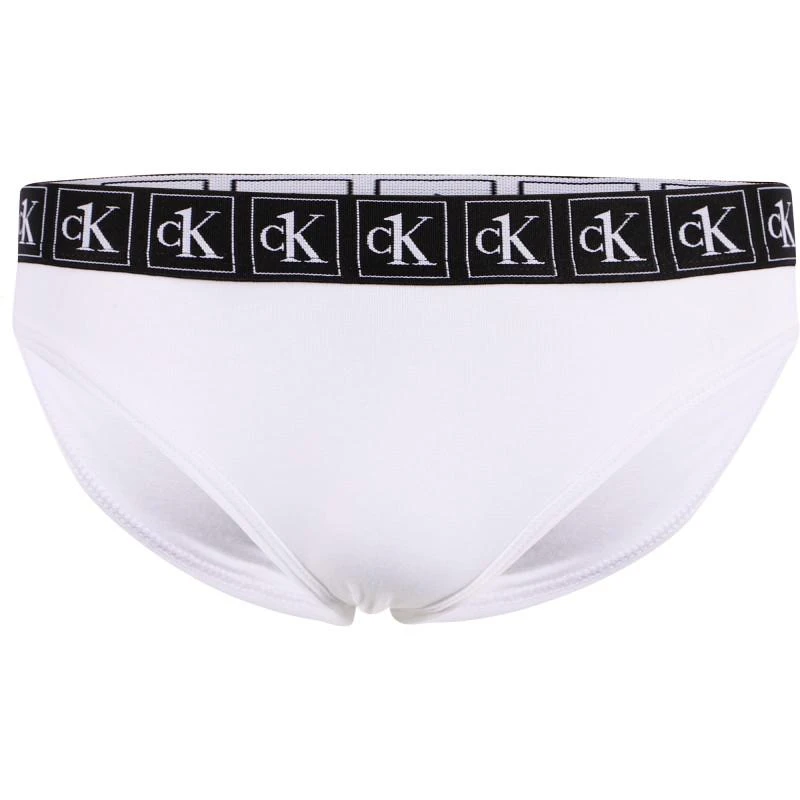 商品Calvin Klein|Branded elastic waist knickers pack of 2 in black and white,价格¥228,第2张图片详细描述