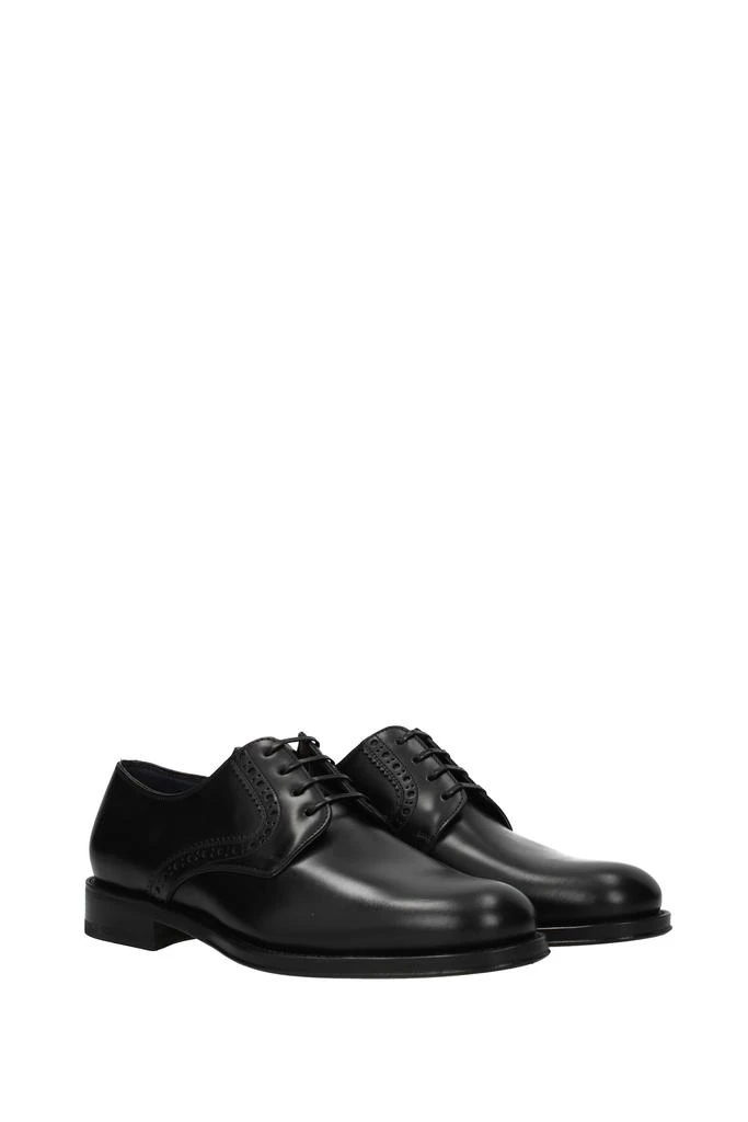 商品Salvatore Ferragamo|Lace up and Monkstrap Leather Black,价格¥2136,第2张图片详细描述