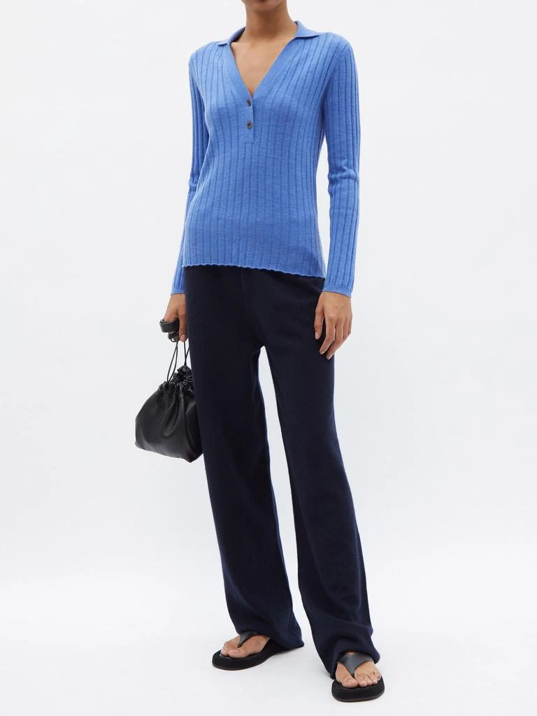 商品Lisa Yang|Faya rib-knitted cashmere polo sweater,价格¥1166,第2张图片详细描述
