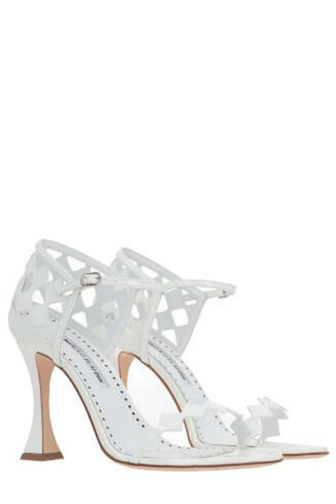 商品Manolo Blahnik|Manolo Blahnik Kalun Cut-Out Detailed Sandals,价格¥3883,第3张图片详细描述