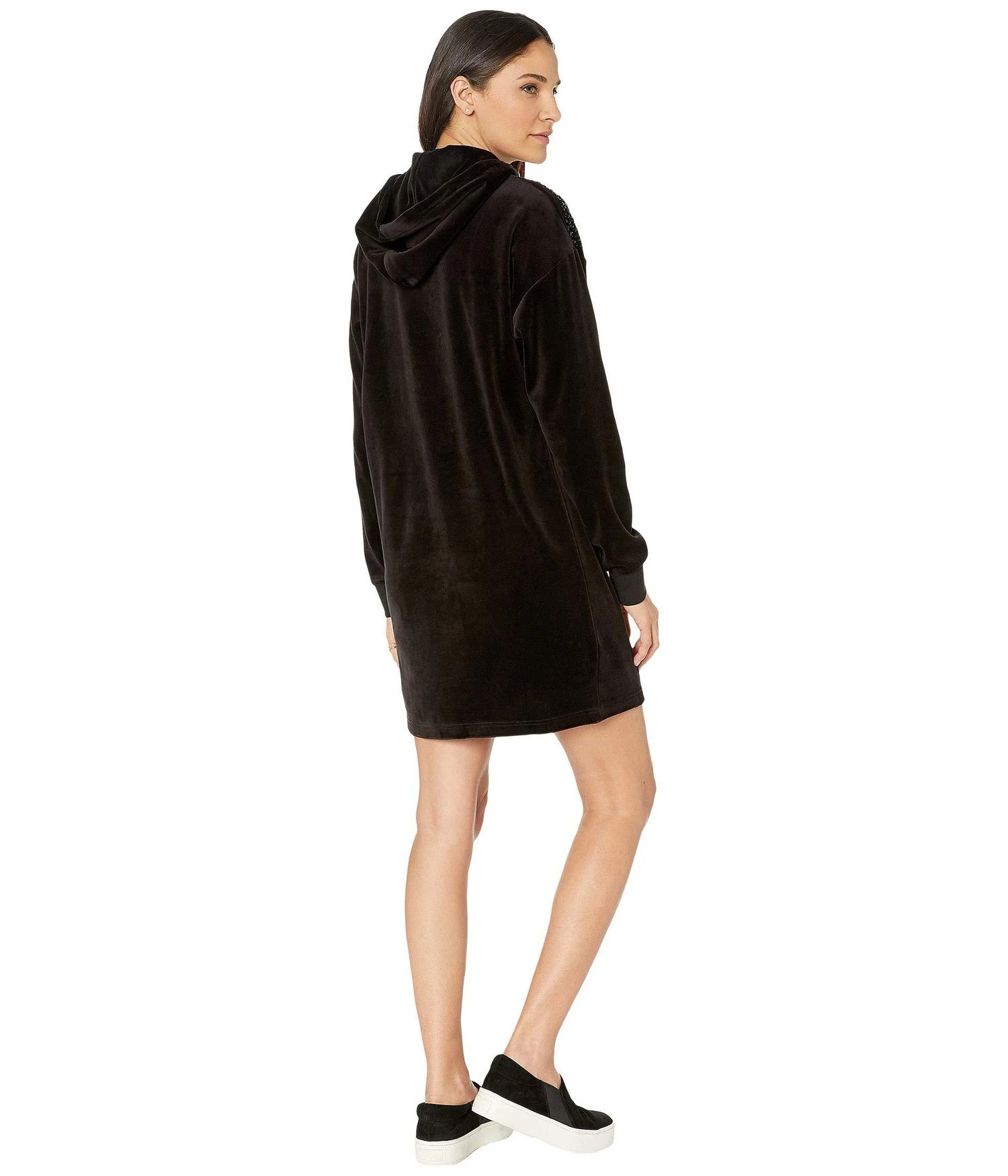 商品Juicy Couture|Beaded Velour Hoodie Dress,价格¥379,第3张图片详细描述