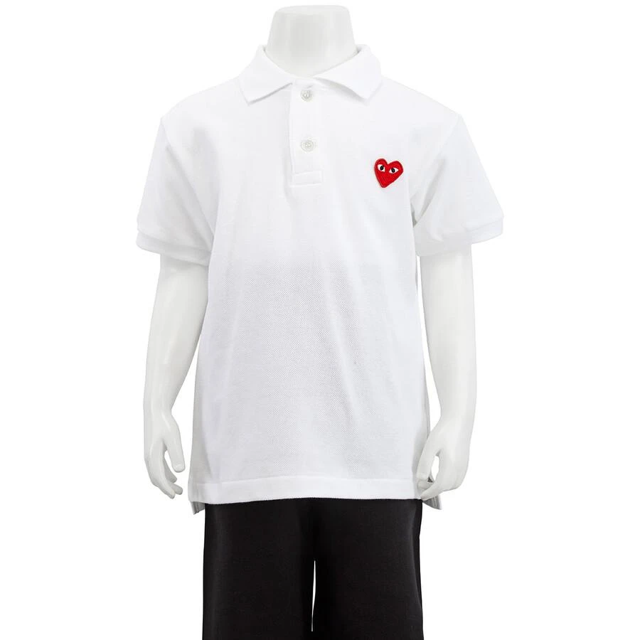 商品Comme des Garcons|儿童短袖刺绣心形Polo衫,价格¥293,第1张图片