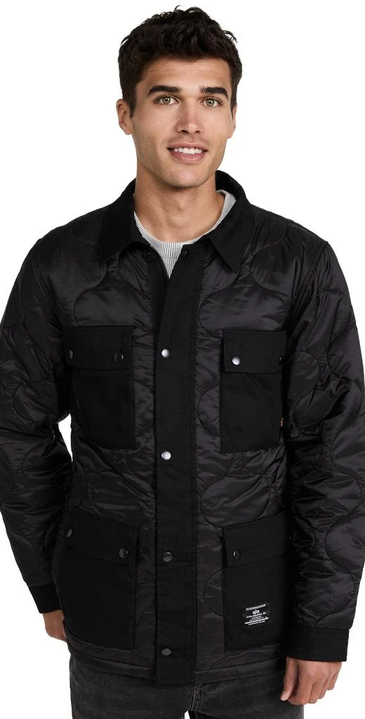 商品Alpha Industries|Alpha Industries Onion Quilted Shirt Jacket,价格¥881,第1张图片