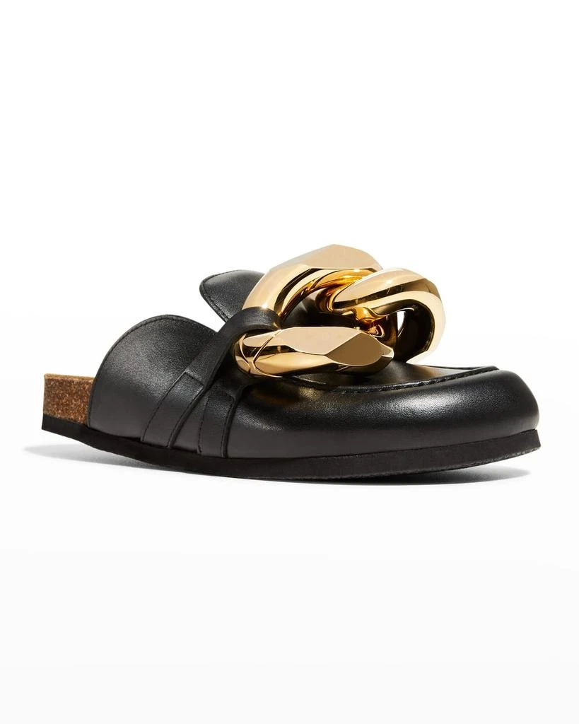 商品JW Anderson|Chunky Napa Chain Slide Mules,价格¥4070,第2张图片详细描述