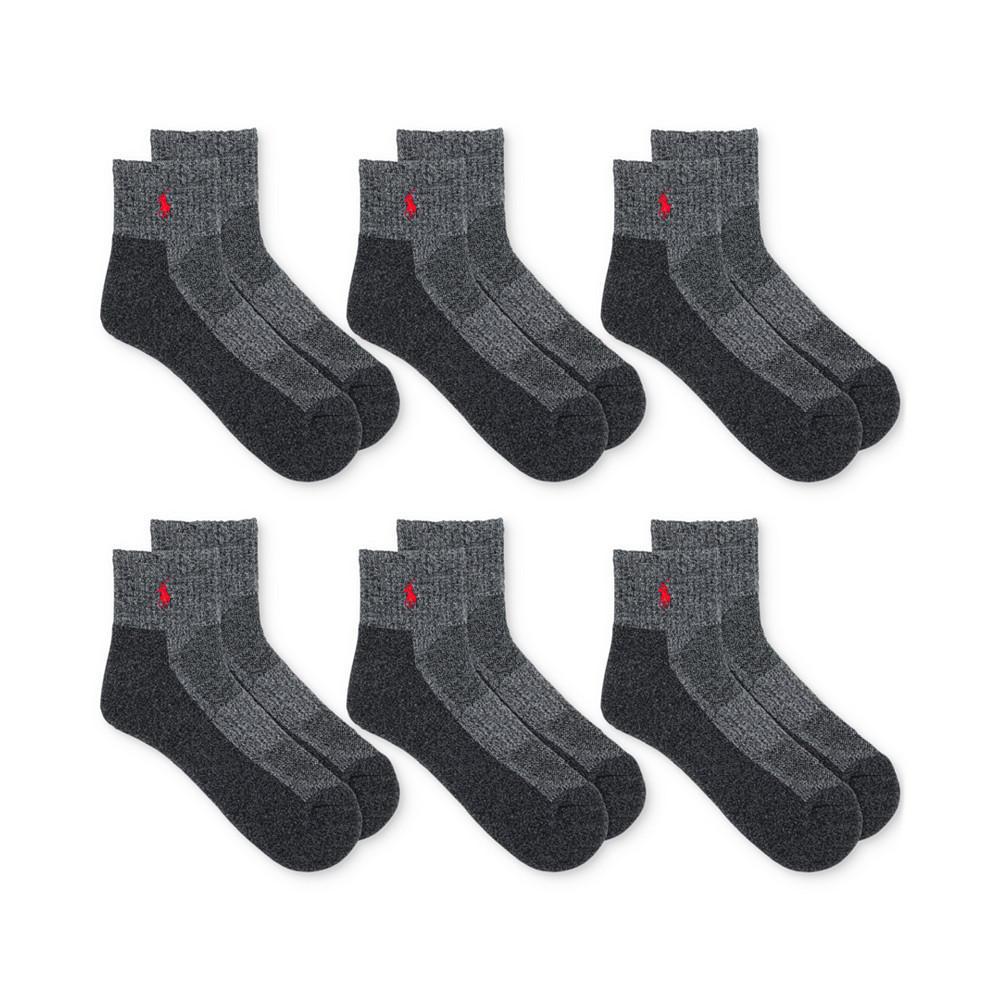 商品Ralph Lauren|Men's 6-Pk. Performance Red Pony Quarter Socks,价格¥214,第1张图片