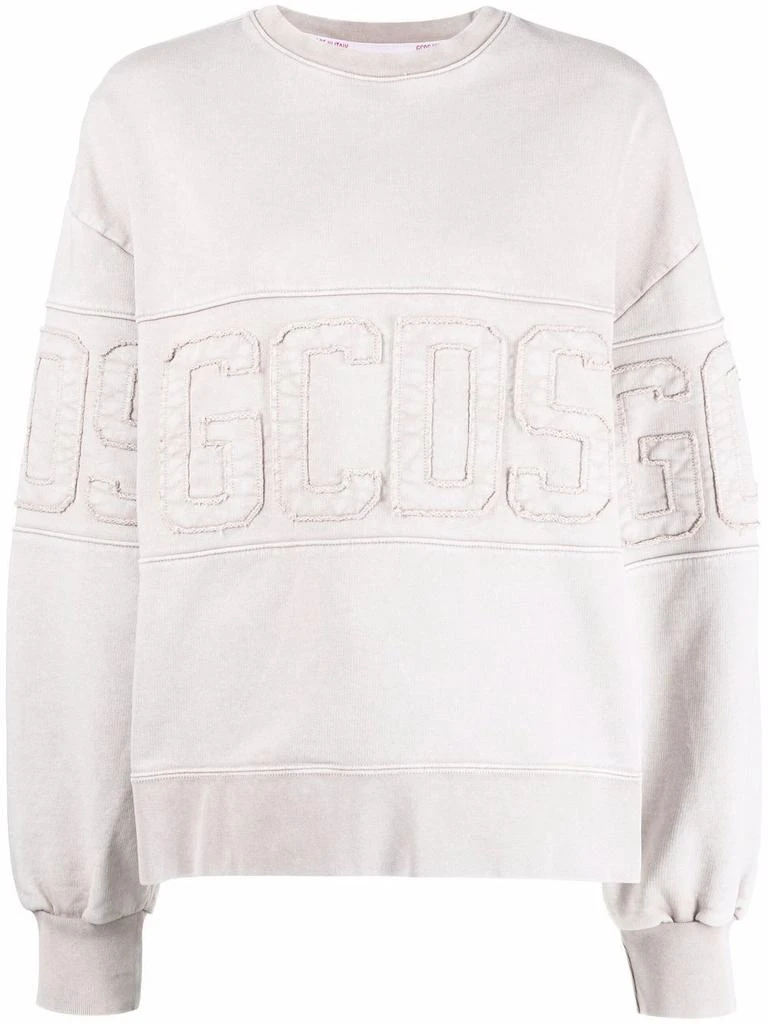 商品GCDS|Gcds women's grey cotton sweatshirt,价格¥2578,第1张图片