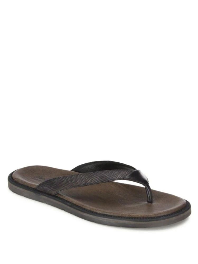 商品Saks Fifth Avenue|COLLECTION Textured Leather Flip Flops,价格¥711,第1张图片