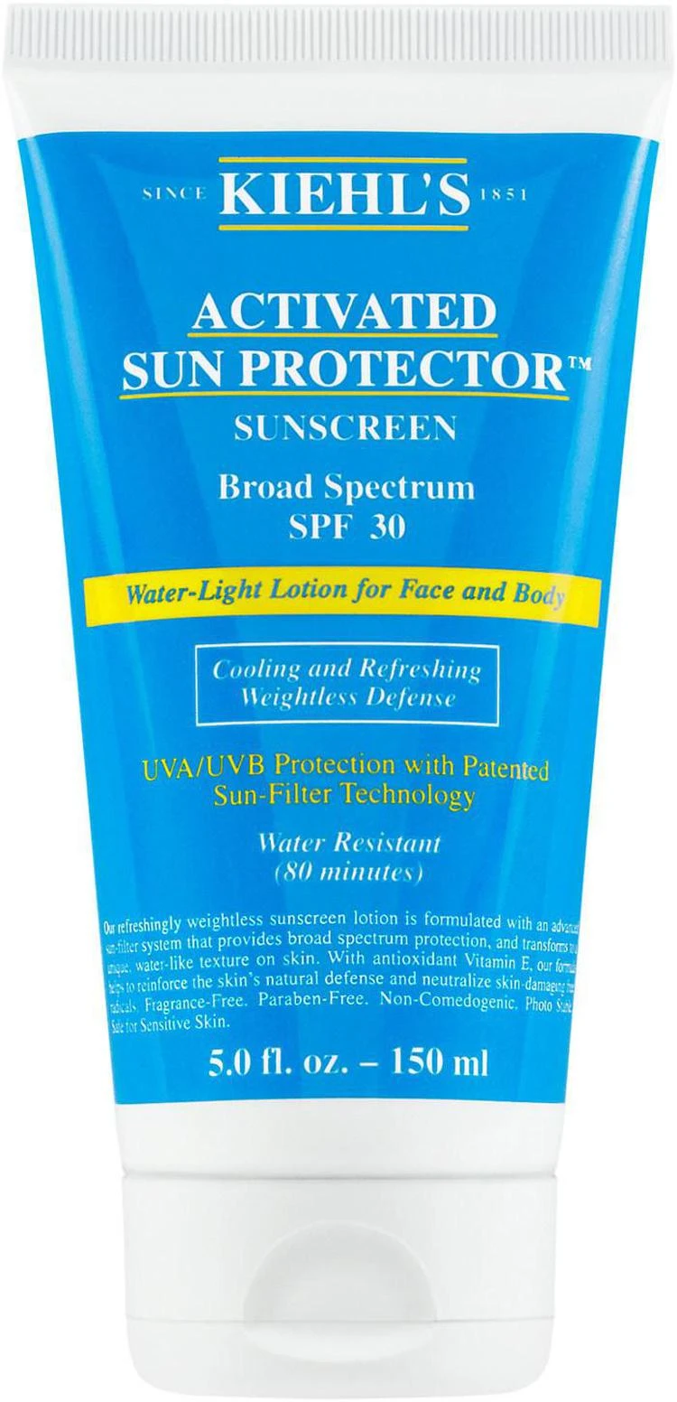 商品Kiehl's|Activated Sun Protector™ Sunscreen Aqua Lotion For Face & Body Broad Spectrum SPF 30,价格¥216,第1张图片