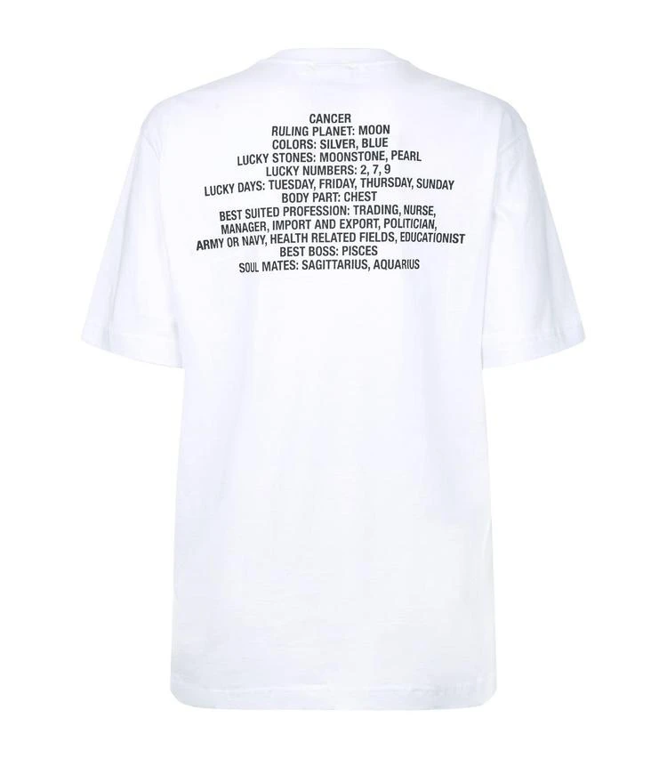 商品Vetements|Cancer Horoscope T-Shirt,价格¥519,第2张图片详细描述