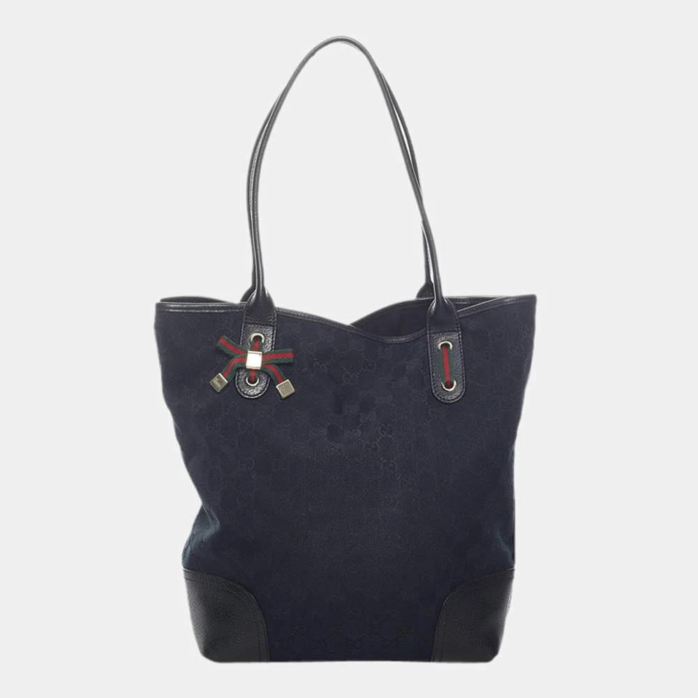 商品[二手商品] Gucci|Gucci Black GG Canvas Princy Tote Bag,价格¥6295,第1张图片