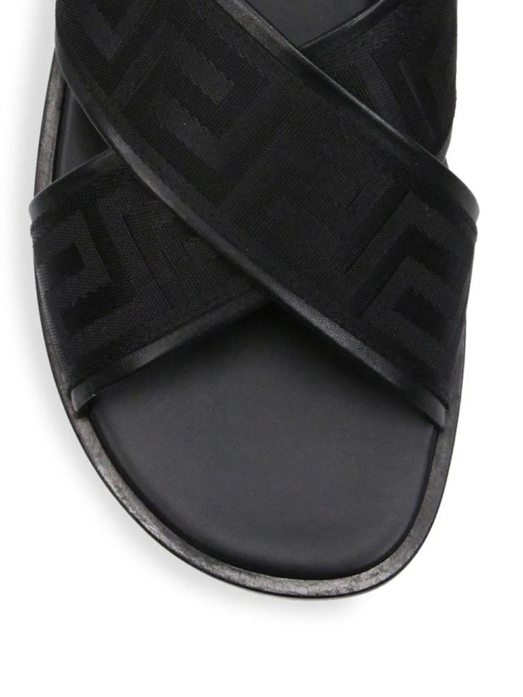 商品Versace|Greca Crisscross Slides,价格¥1755,第3张图片详细描述