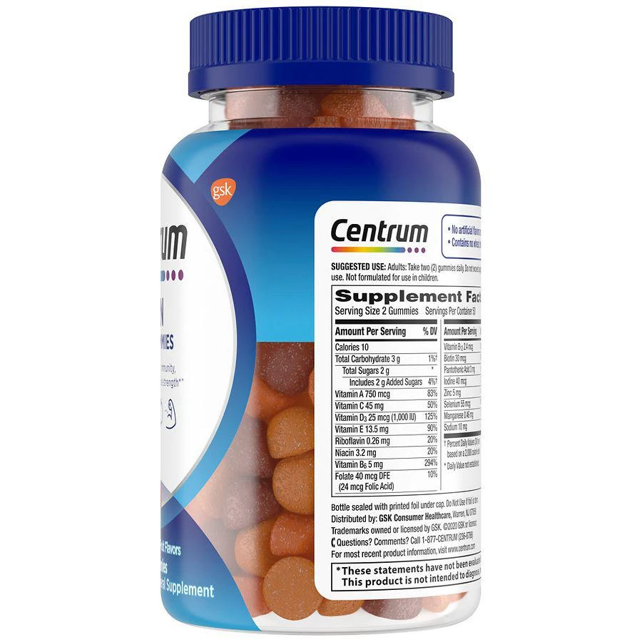 商品Centrum|男士多种维生素软糖什锦水果 ,价格¥125,第5张图片详细描述