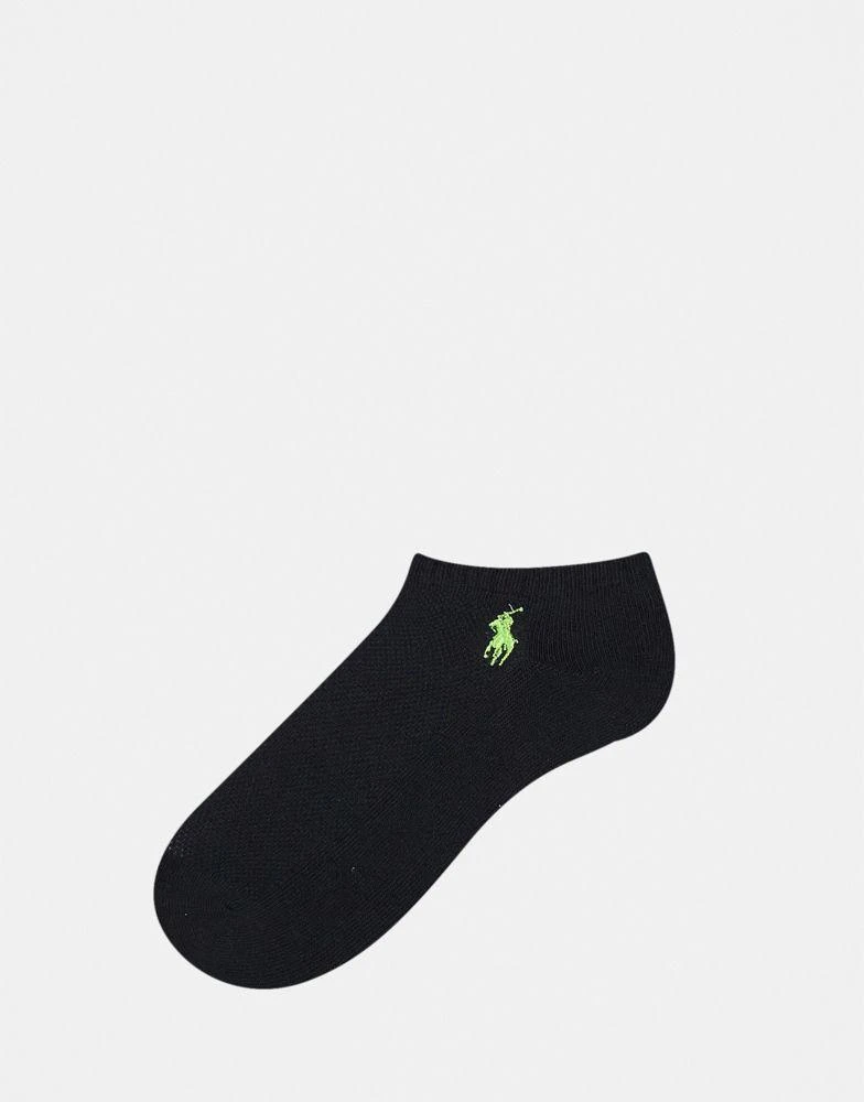 商品Ralph Lauren|Polo Ralph Lauren 6 pack low cut ankle trainer socks in black,价格¥282,第3张图片详细描述