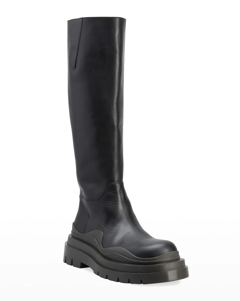 商品Bottega Veneta|The Tire Calfskin Knee Boots,价格¥10804,第2张图片详细描述