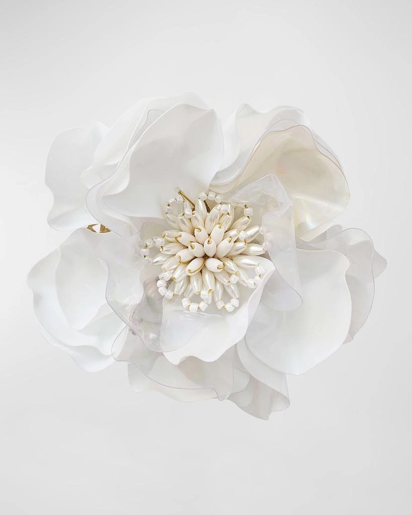 商品Kim Seybert|Gardenia Napkin Ring in White,价格¥201,第3张图片详细描述