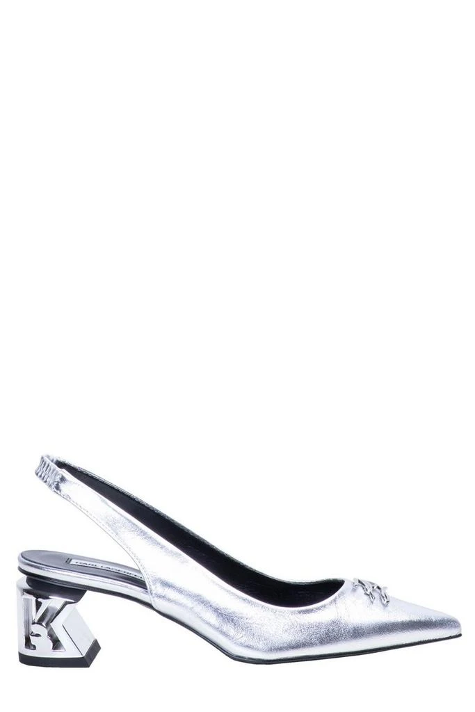 商品Karl Lagerfeld Paris|Karl Lagerfeld K-Blok Pointed-Toe Slingback Pumps,价格¥1365,第1张图片