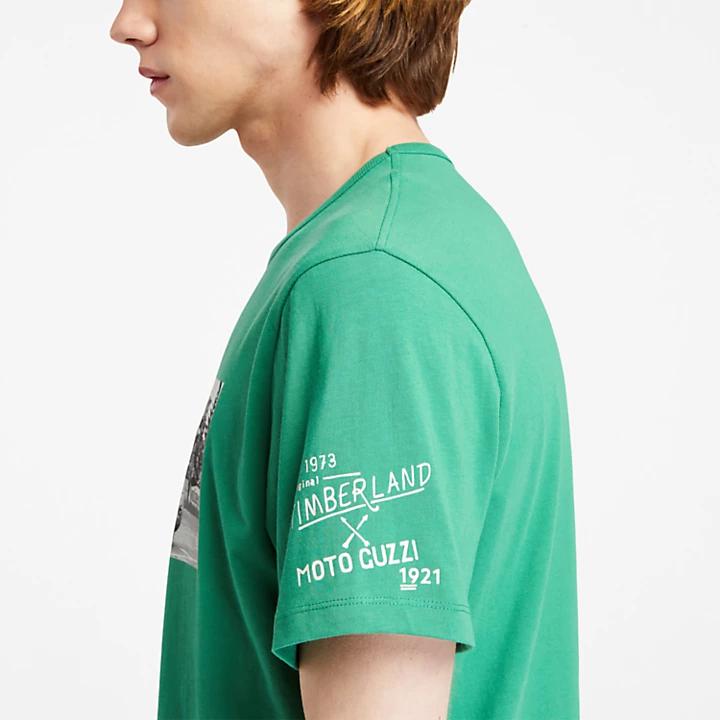 Moto Guzzi x Timberland® Photo T-shirt for Men in Green商品第6张图片规格展示