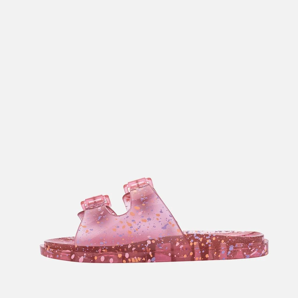 商品Mini Melissa|Mini Melissa Girls' Wide Print Slide Sandals - Pink Fleck,价格¥228,第5张图片详细描述