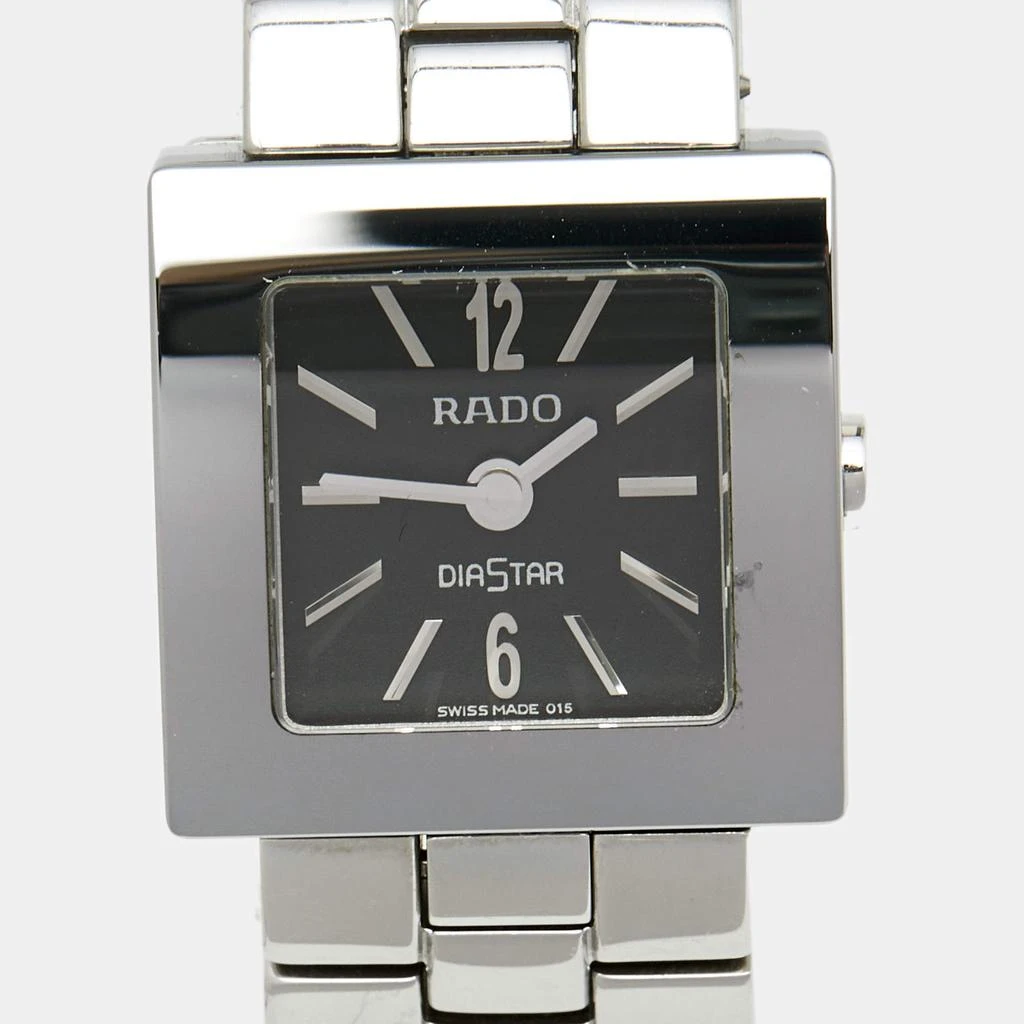 商品[二手商品] Rado|Rado Black Stainless Steel Carbon Carbide Diastar R18682153 Women's Wristwatch 20 mm,价格¥1423,第3张图片详细描述