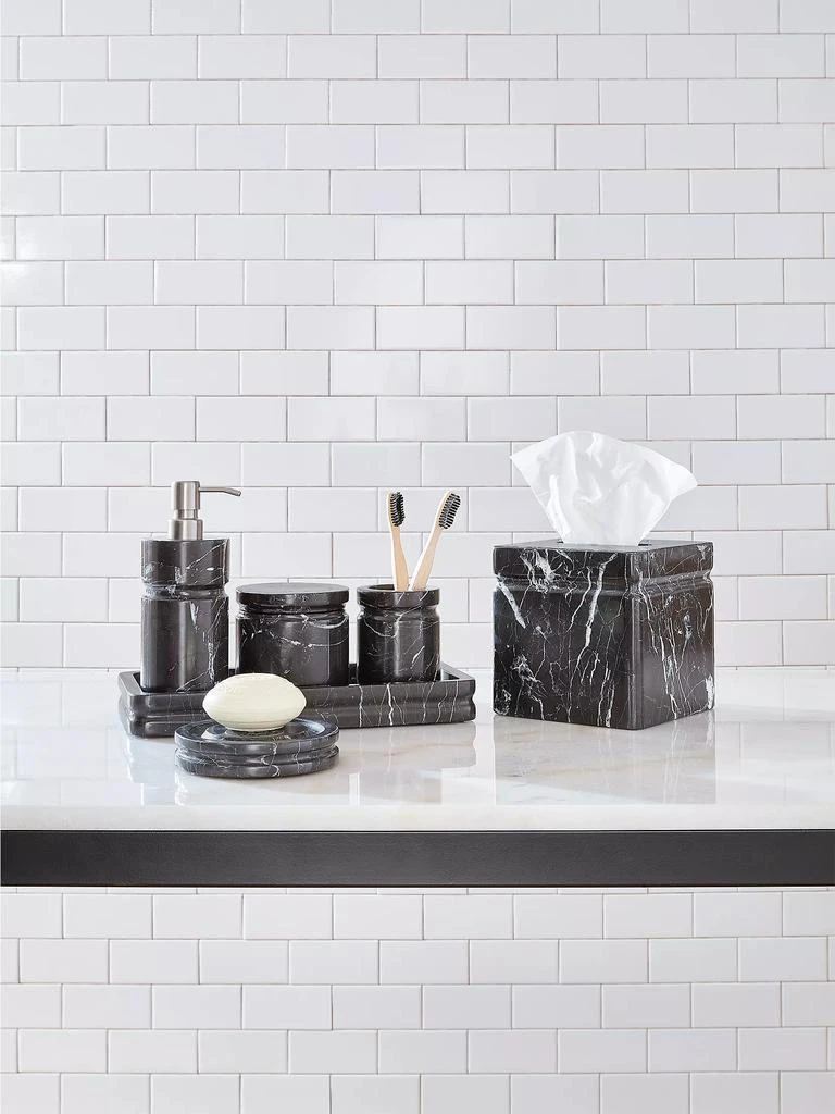 商品Sferra|Marquina Marble Toothbrush Holder,价格¥600,第2张图片详细描述