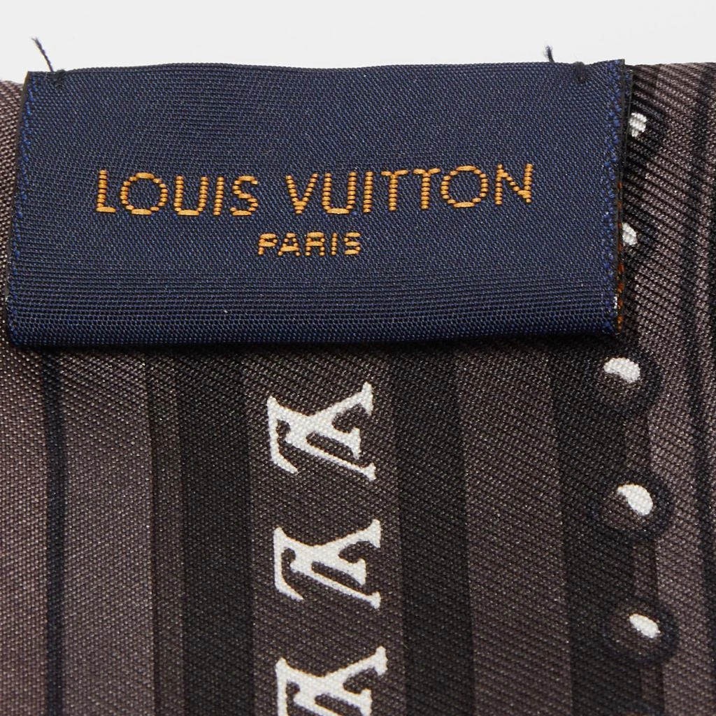 商品[二手商品] Louis Vuitton|Louis Vuitton Brown Logo Printed Silk Twilly,价格¥3440,第4张图片详细描述