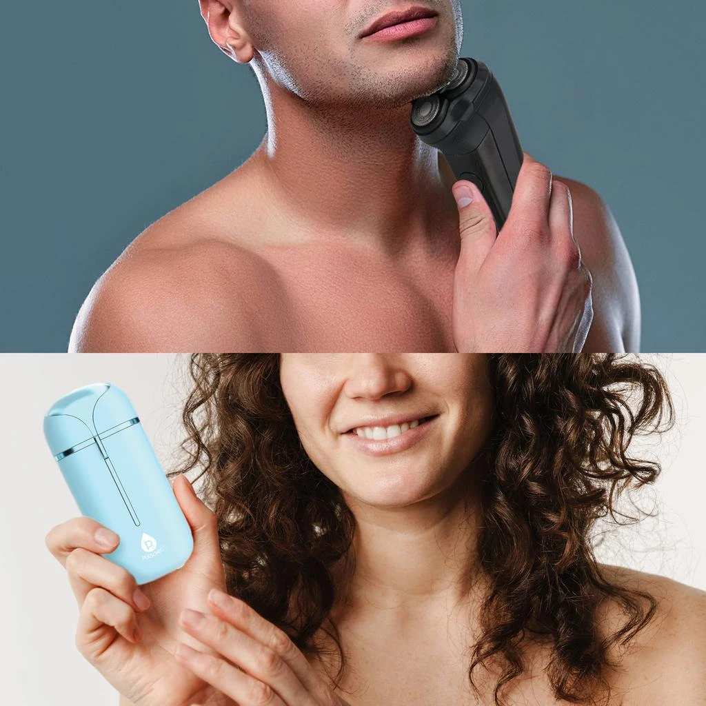 商品PURSONIC|Ultimate Shaving Power Bundle: Mario Lopez Men's Rechargeable Electric Shaver & Painless Electric Shaver,价格¥477,第3张图片详细描述