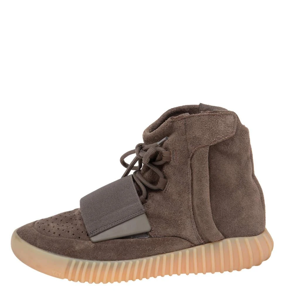 商品[二手商品] YEEZY|Yeezy x Adidas Brown Suede 750 High Top Sneakers Size 41 1/3,价格¥3248,第2张图片详细描述