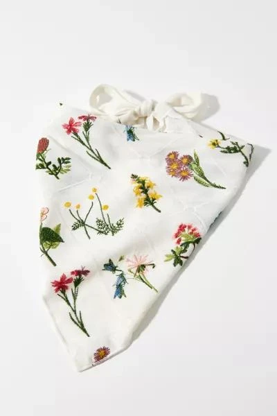商品Urban Outfitters|Bouquet Embroidered Headscarf,价格¥113,第2张图片详细描述