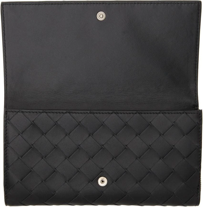 商品Bottega Veneta|黑色 Intrecciato 双折钱包,价格¥9979,第3张图片详细描述
