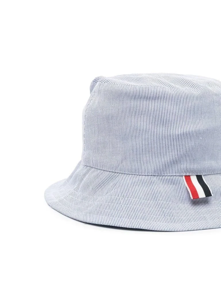 商品Thom Browne|Thom browne pinstripe print cotton bucket hat,价格¥5353,第2张图片详细描述