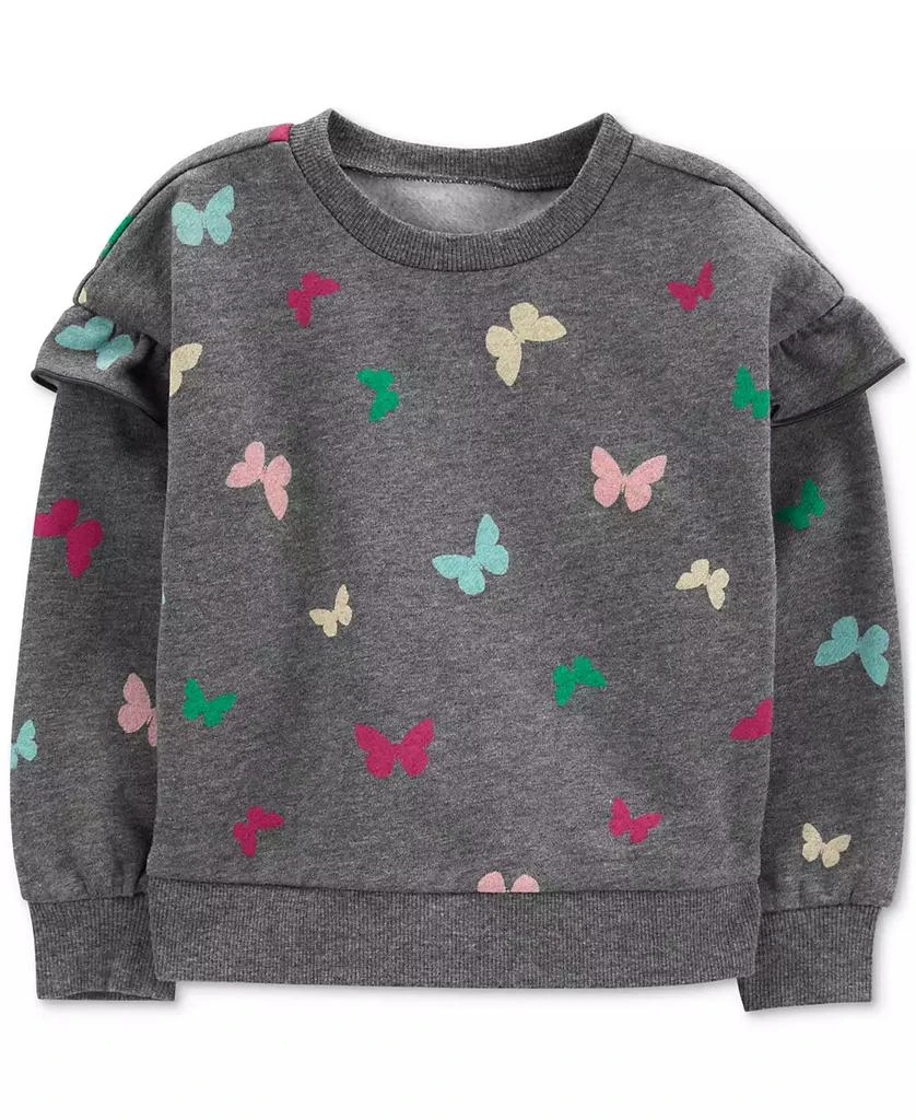 商品Carter's|Toddler Girls Butterfly Fleece Sweatshirt,价格¥90,第1张图片