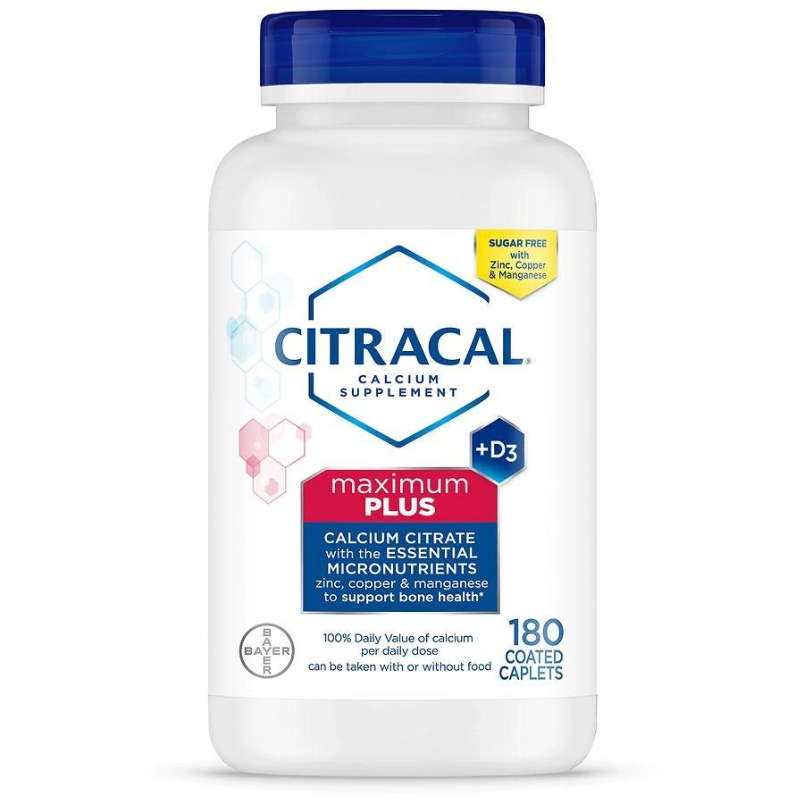 商品Citracal|Maximum Plus Calcium Supplement + D3 Coated Caplets,价格¥163,第1张图片