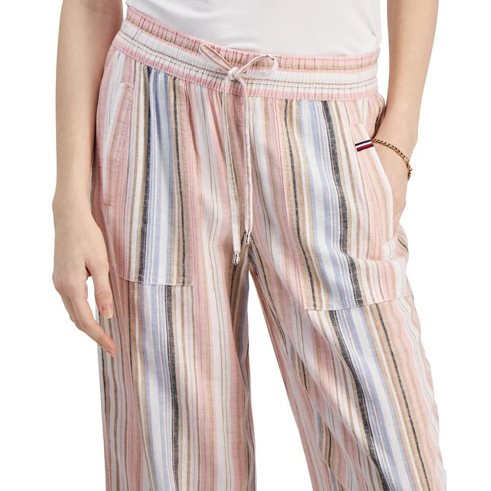 商品Tommy Hilfiger|Women's Striped Straight Pull-On Pants,价格¥402,第4张图片详细描述